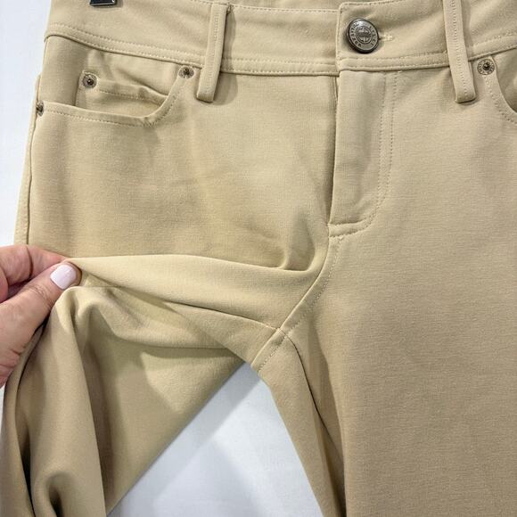 Lilly Pulitzer Size 2 Worth Skinny Pants Tan Ponte Stretch Classic Minimalist - Picture 5 of 16